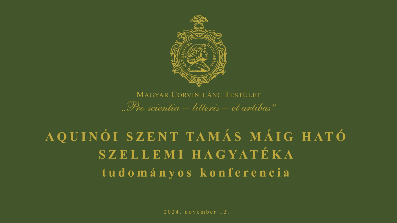 23. 2024.11.12. Aquinói Szent Tamás konferencia