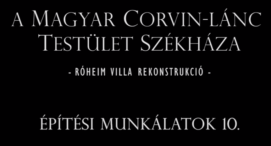 A Roheim-villa felújítása - 10. epizód