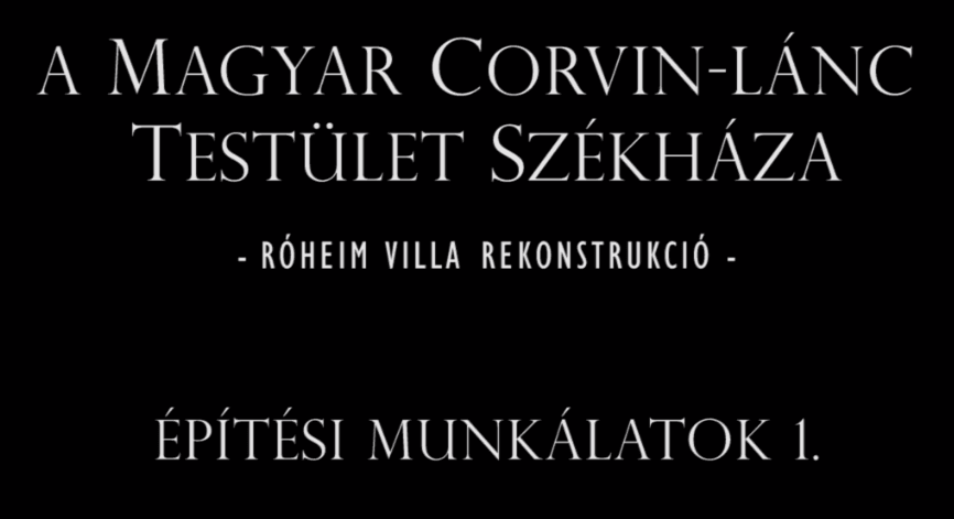 A Roheim-villa felújítása - 1. epizód