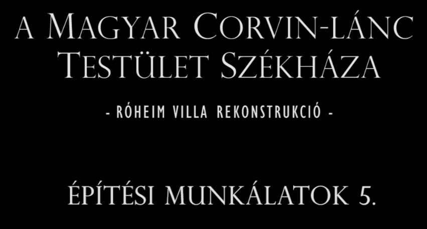 A Roheim-villa felújítása - 5. epizód
