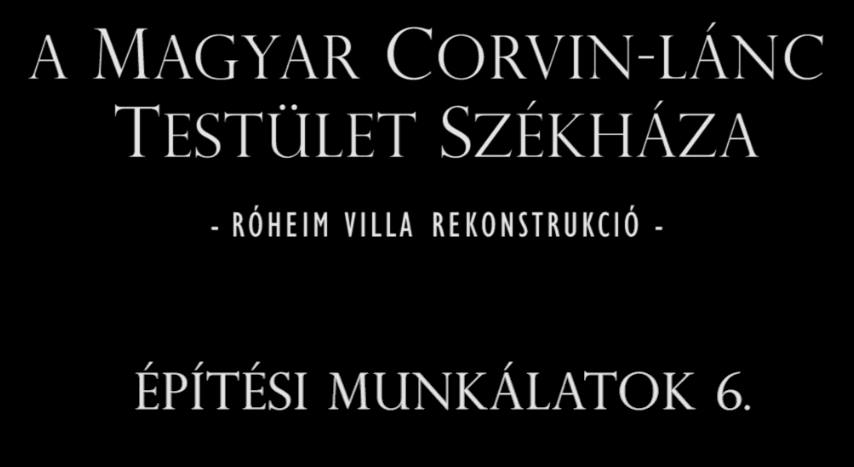 A Roheim-villa felújítása - 6. epizód