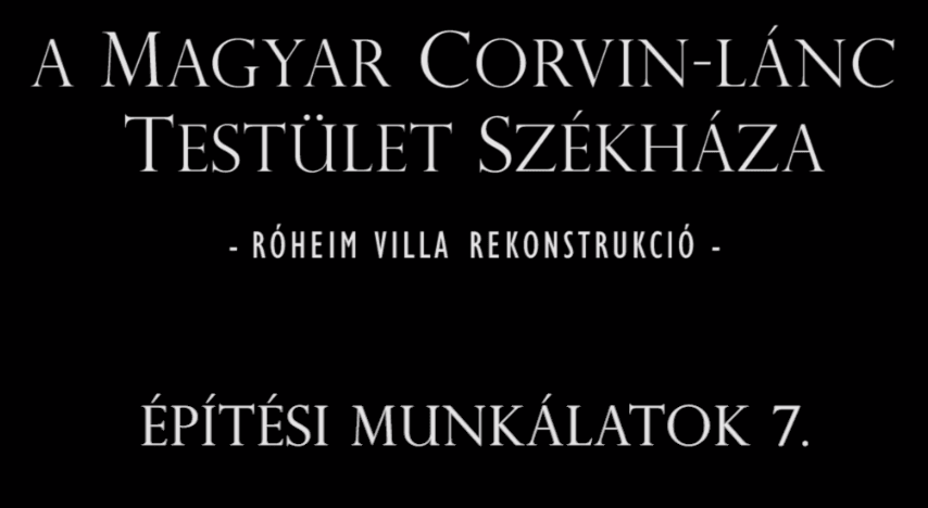 A Roheim-villa felújítása - 7. epizód