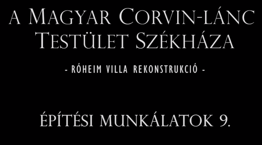 A Roheim-villa felújítása - 9. epizód